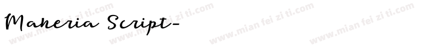 Maheria Script字体转换